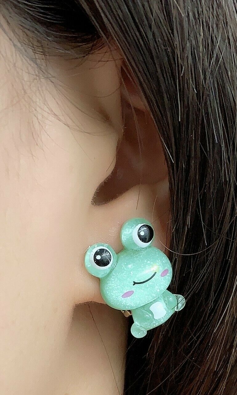 Children's Kids CLIP ON Earrings Studs - Unicorn Mermaid Xmas Bday Gift Box Set