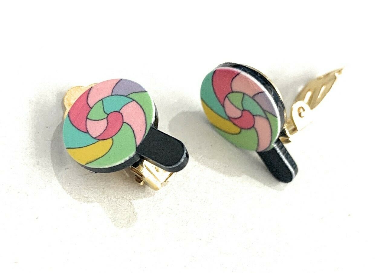 Girls CLIP ON Earrings Studs Non Pierced Ears Ear Stud Xmas Gift Stocking Filler