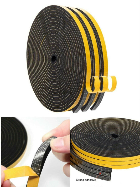 4M Weather Foam Tape Draught Excluder Seal Strip Insulation Window Door UK