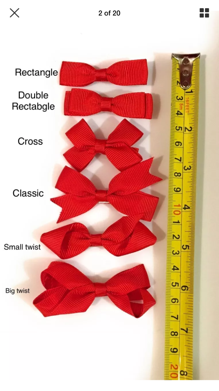1 x Girls Kids Bow on Alice Band Headband - School Uniform Colours - UK Handmade