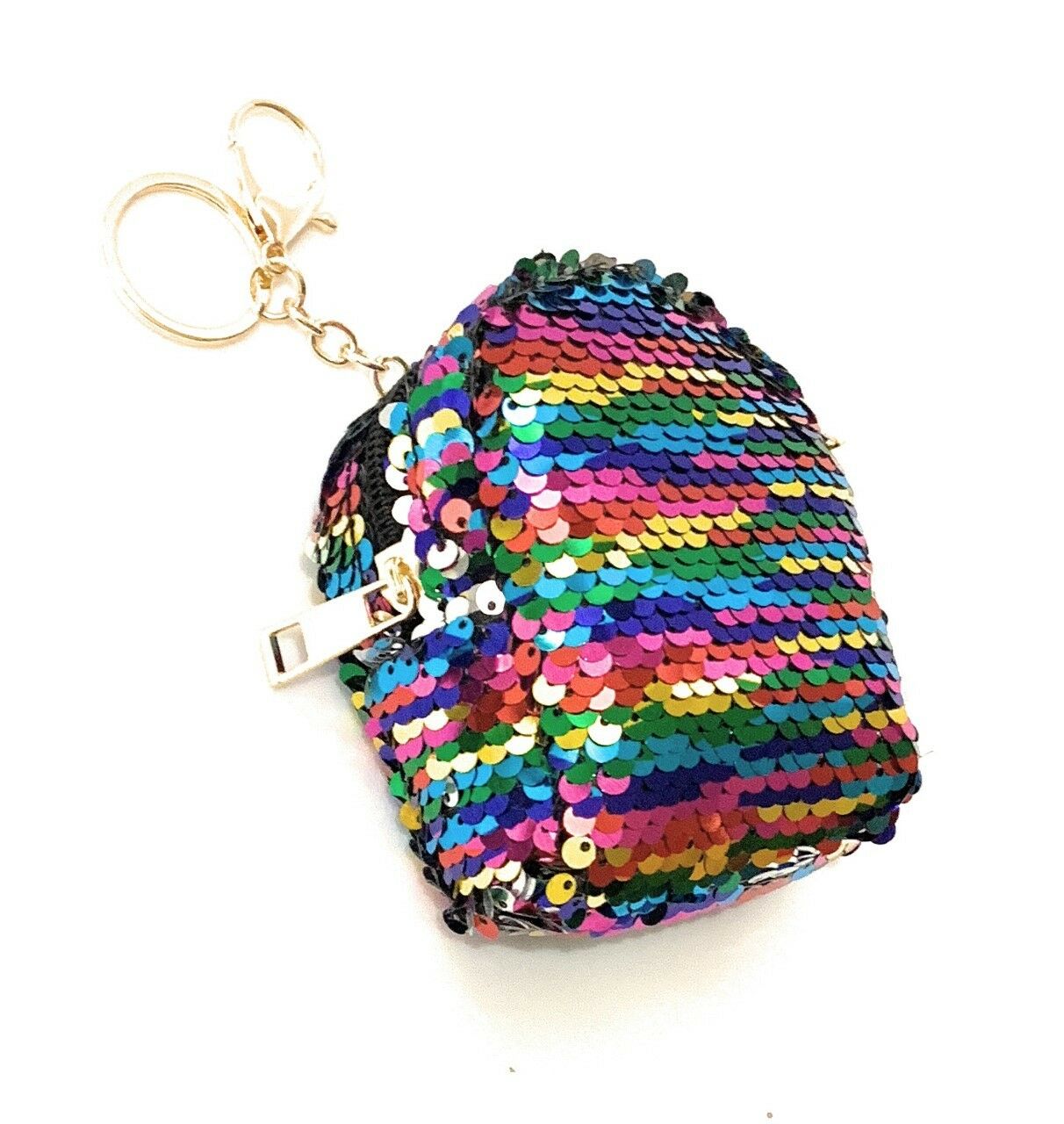 Sequin Unicorn Coin Purse Pouch Mini Backpack Bag Charm Keychain Wallet Girls UK