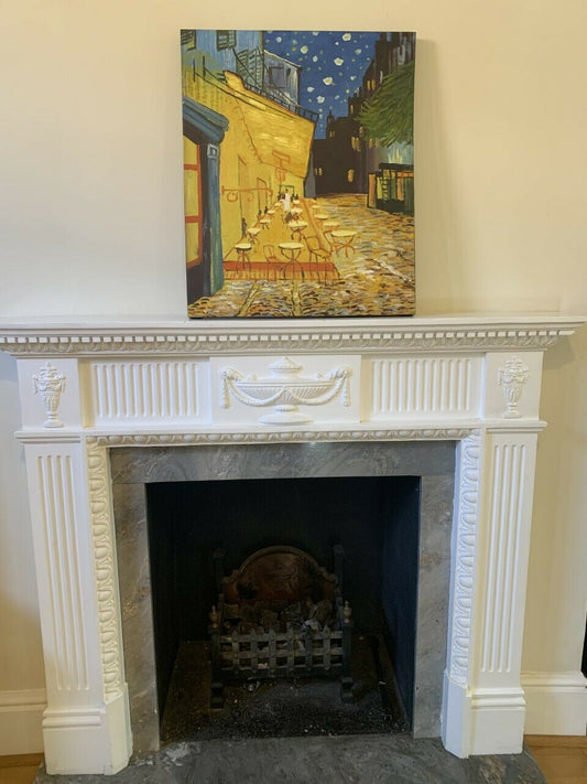 Framed 50 x 60cm Oil Painting Canvas Wall Art Van Gogh Cafe Repro Ready to Hang