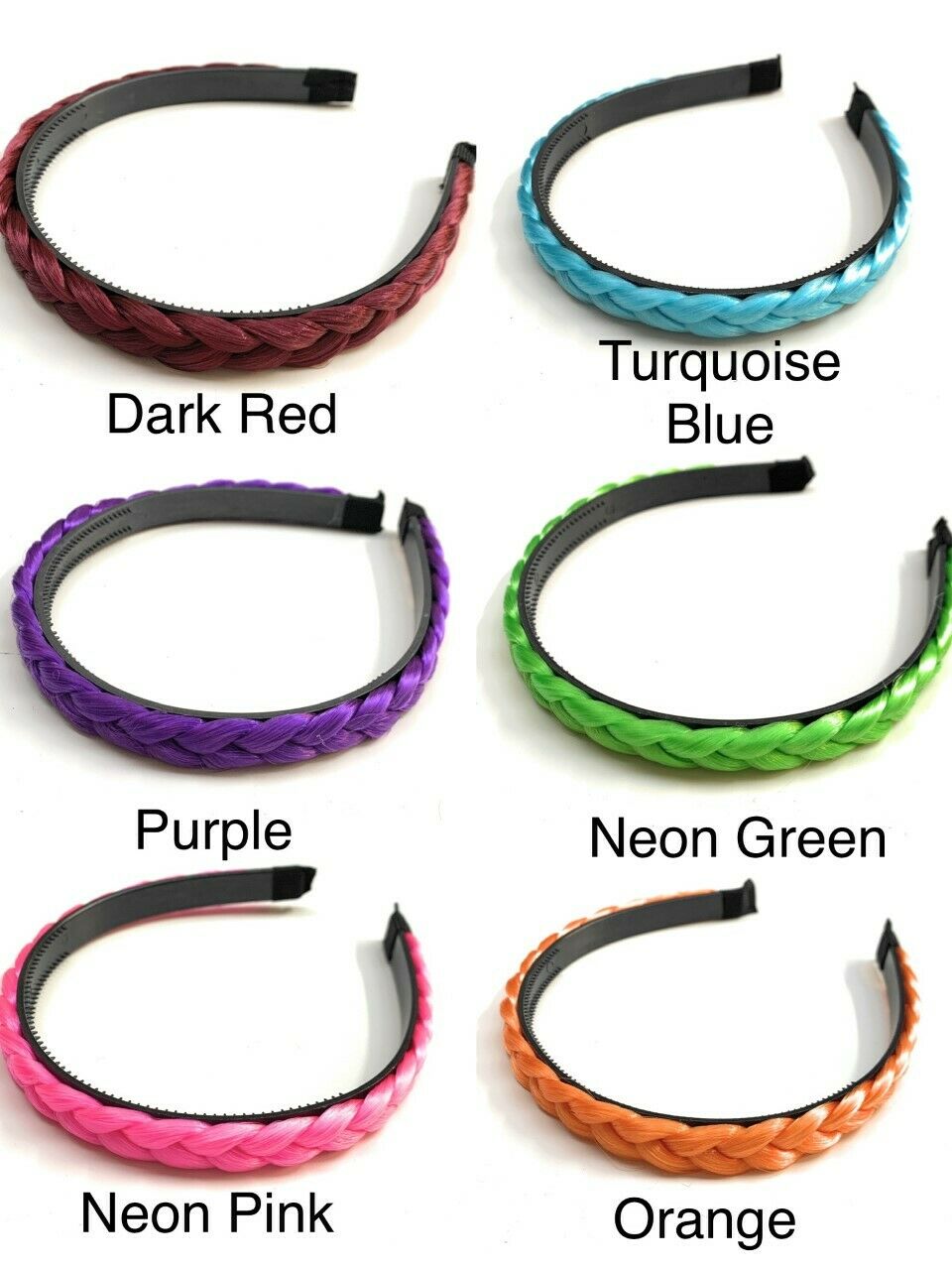 Womens Girls Braided Headband Synthetic Hair Plaited Head Band Hairband Plait