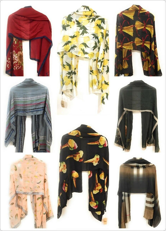 Ladies Womens Large Maxi Scarf Hijab Shawl Pashmina Scarf Faux Silk 90x180cm UK