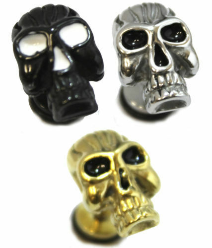 Mens PAIR Stainless Steel Stud Earrings Pair Design Screw back Womens Girls Boy