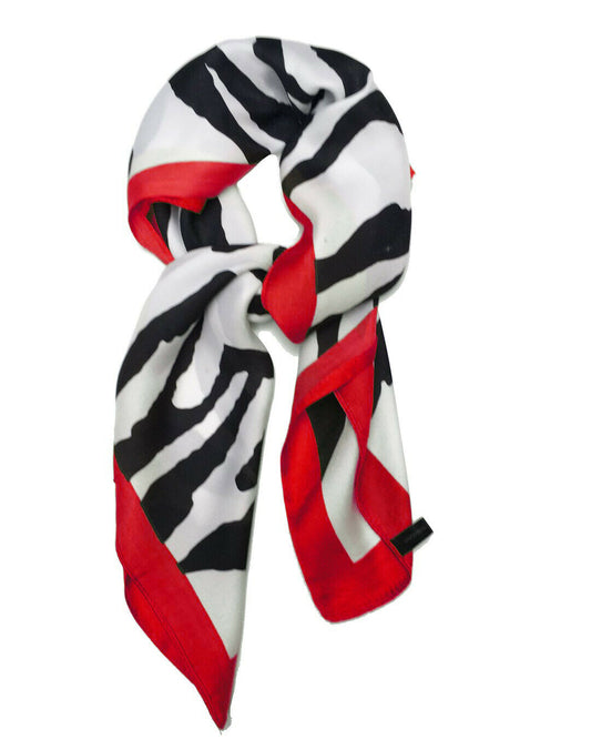 Ladies Zebra Print Scarf Bandana Animal Print Square Large Lightweight Thin UK