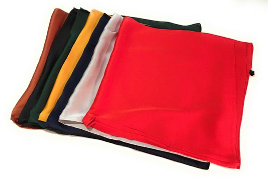 Big Square Faux Silk Thin Head Neck Bag Scarf Charm - 70cm x 70cm Bandana UK