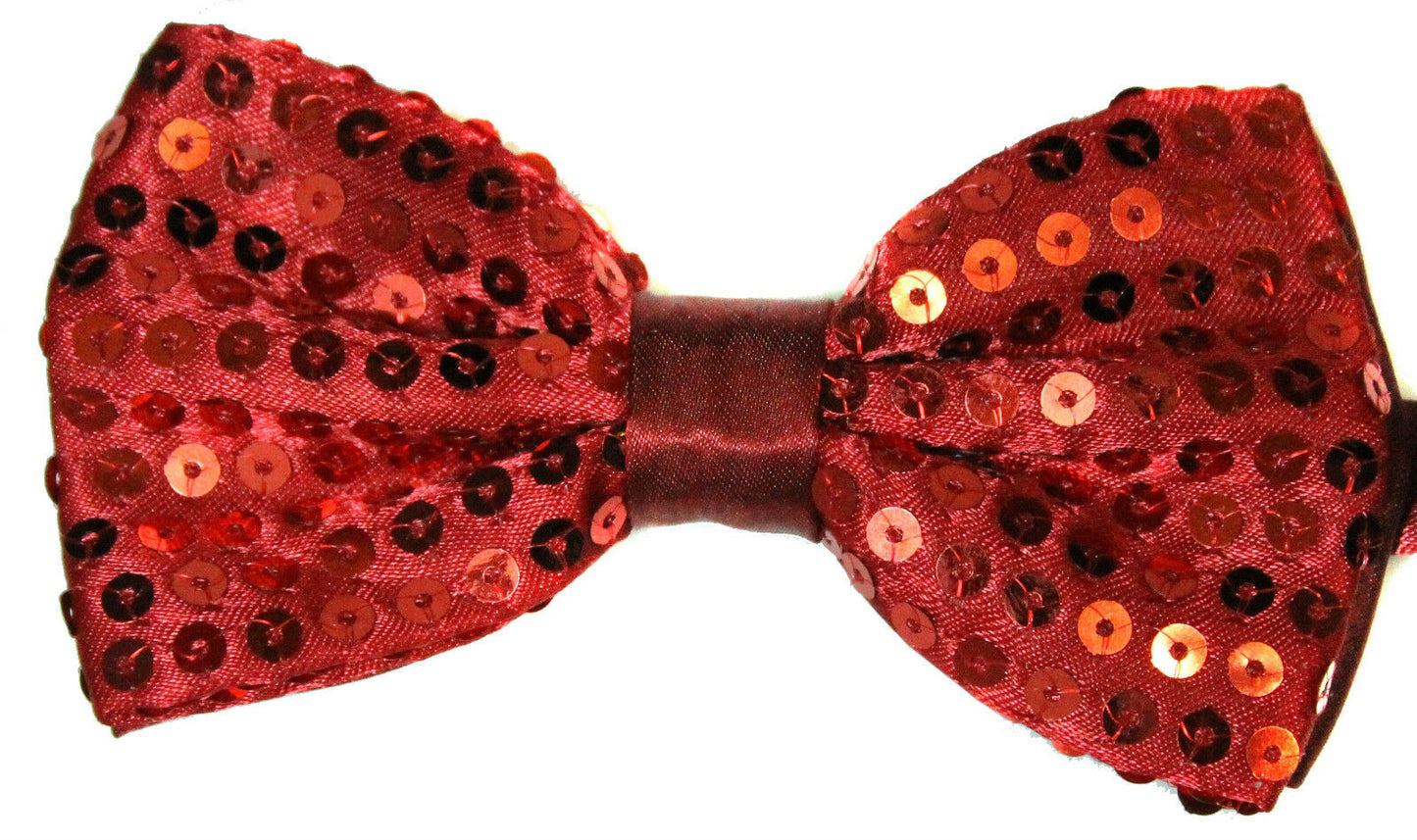 Classic SATIN SEQUIN Dickie Bow Tie Fancy Dress Party Pretied Wrap Around