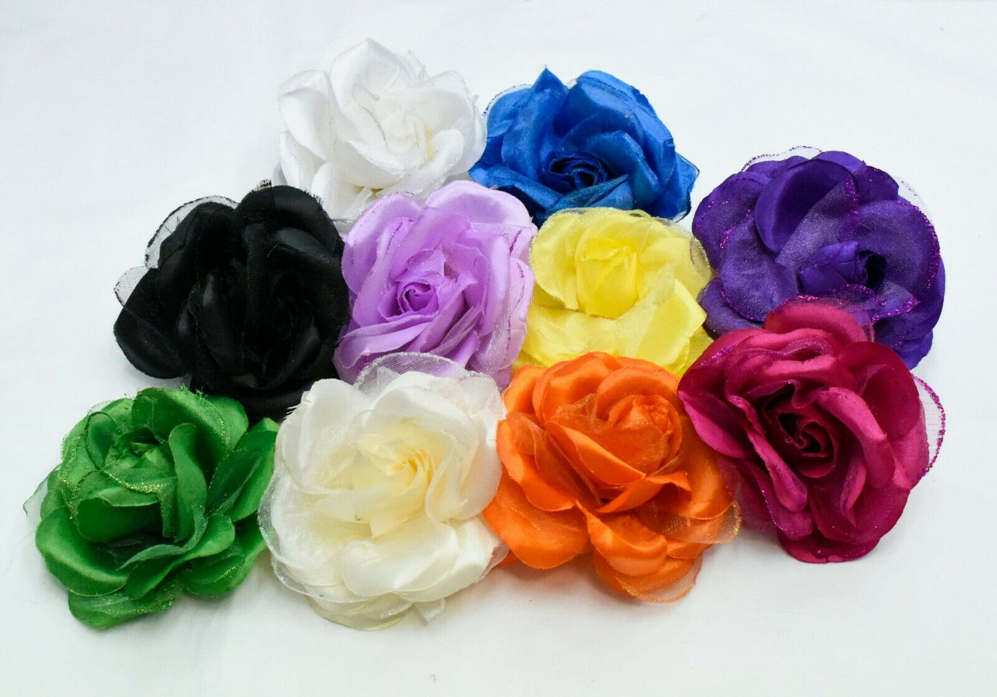 5 x Rose Millinery Flower for Hats Fascinators 10cm Trimmings Embellishments