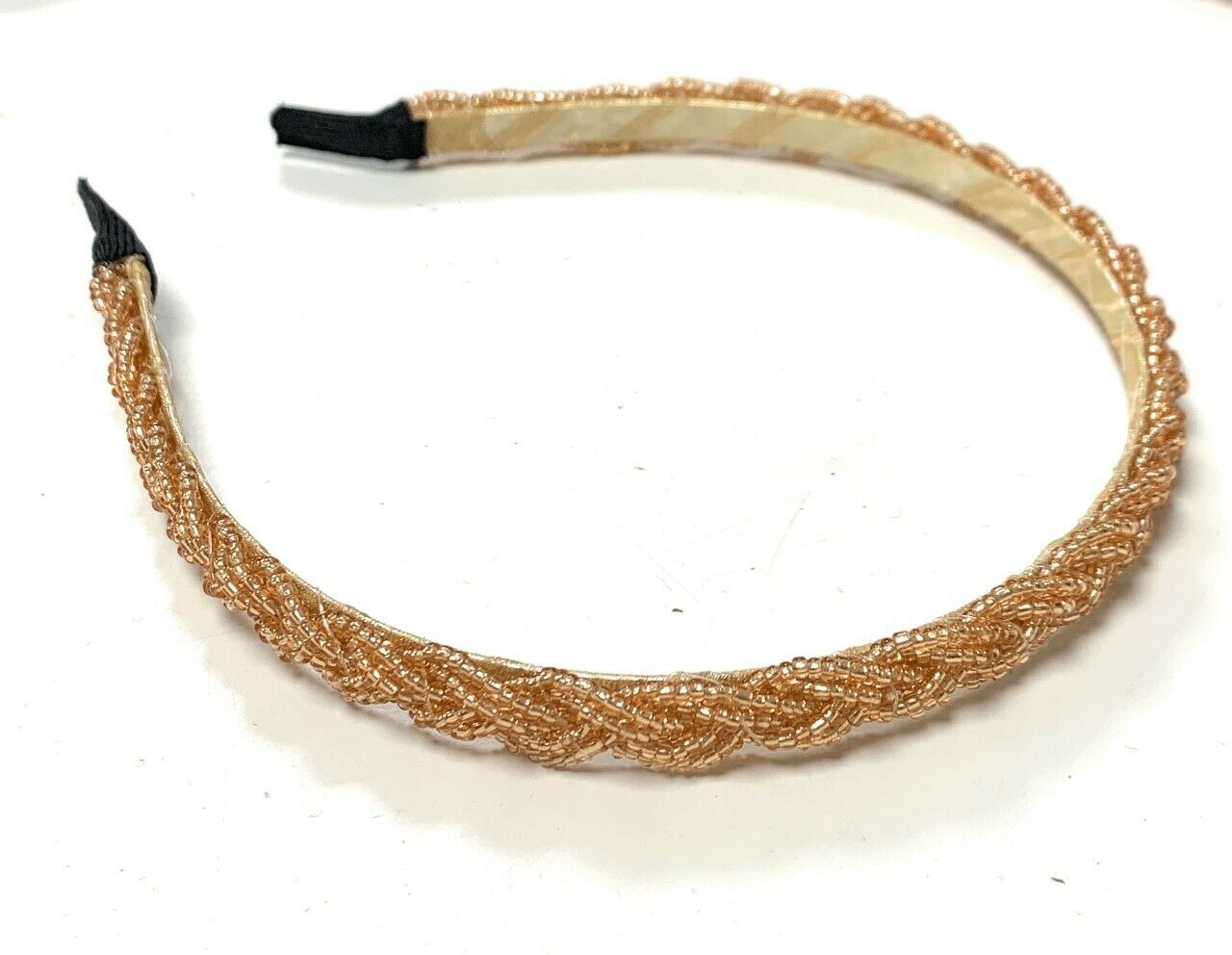 Ladies Girls Beaded Plait Braided Plaited Beads Hair Band Great Gatsby Headband