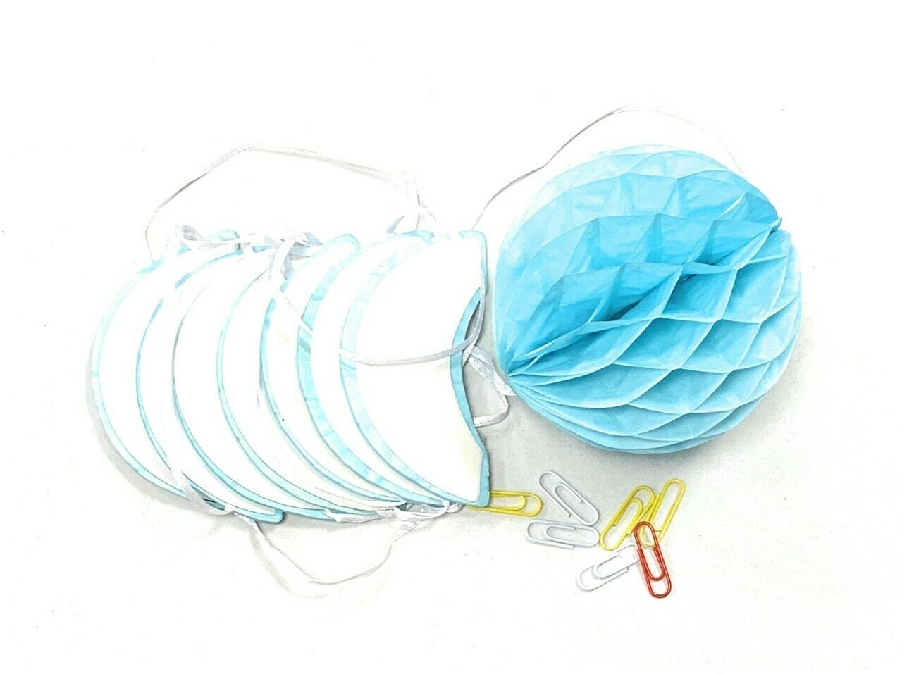 8.5ft Honeycomb Paper Ball Garland Bunting Party Bday Wedding Decoration Pom Pom