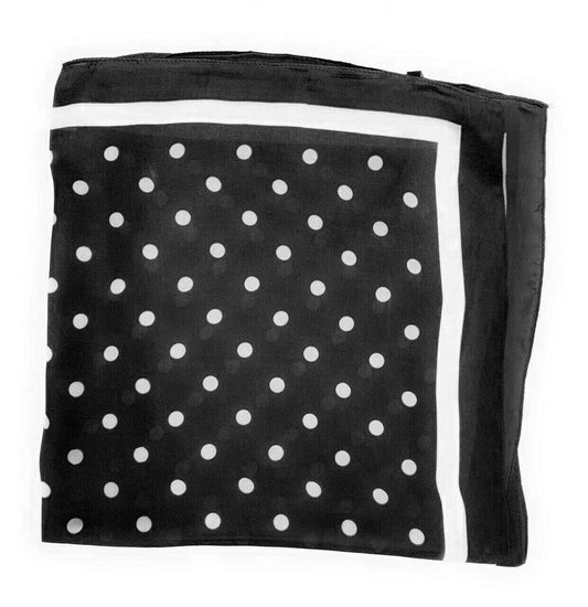 Large Square 70cm Ladies Polka Dots Faux Silk Thin Scarf Neck Warmer Bandana UK