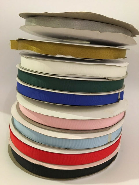 10 metres of 16mm Wide Grosgrain Ribbon - Various Colours - Hair Bow Crafts