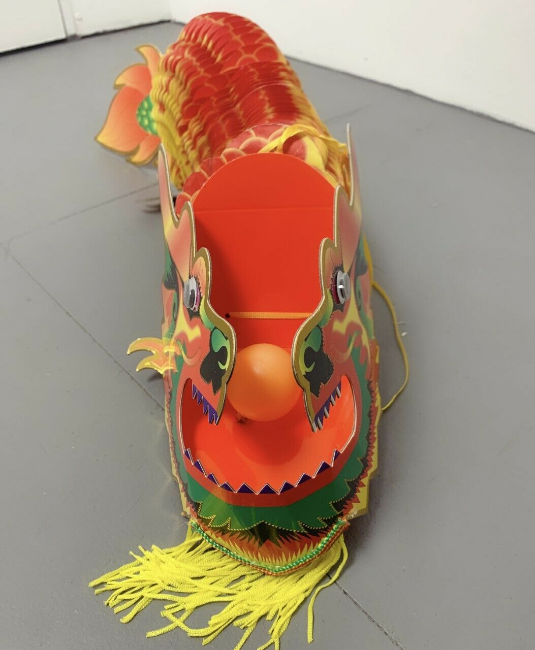 1.2m Long Giant Chinese Paper Dragon Puppet - Kids New Year Toy Gift Decoration