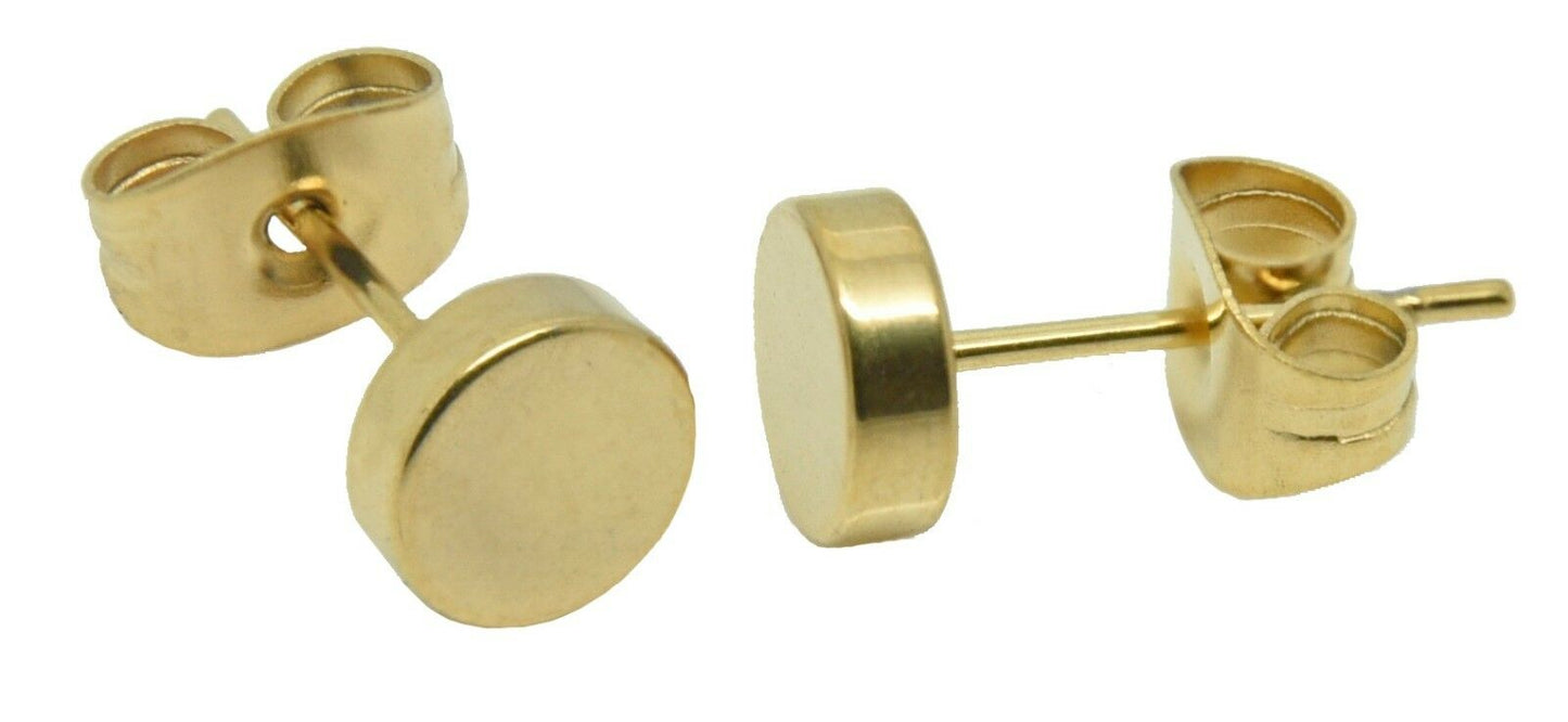 3 Pair Set Mens Boys Stainless Steel Earrings Fake Stretcher Cheater