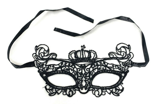 3 x Black Lace Face Eye Mask Set Masquerade Ball Gothic Costume Party Halloween