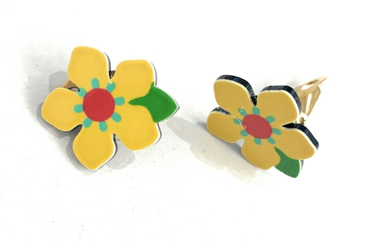 Girls CLIP ON Earrings Studs Non Pierced Ears Ear Stud Xmas Gift Stocking Filler