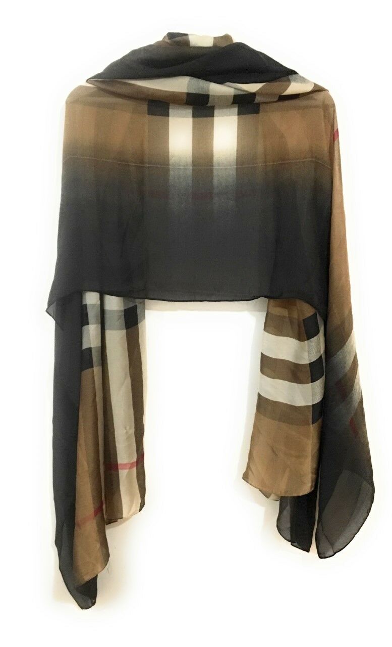 Ladies Womens Large Maxi Scarf Hijab Shawl Pashmina Scarf Faux Silk 90x180cm UK