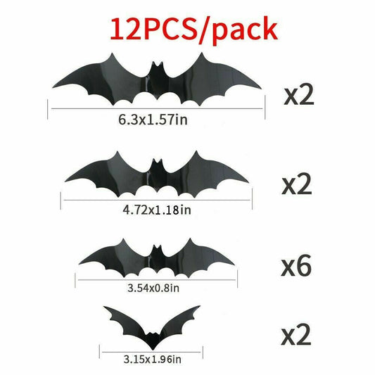 16 Pcs Spooky Ghost Bat Bunting Banner Mega Halloween Decoration Pack Bundle SET