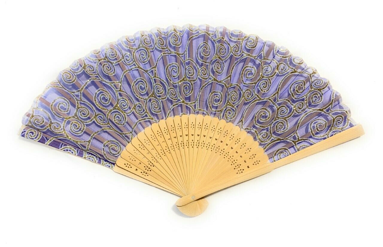 Chinese Spanish Plain Paper Wooden Folding Fan to Decorate Craft Party Gift Fans