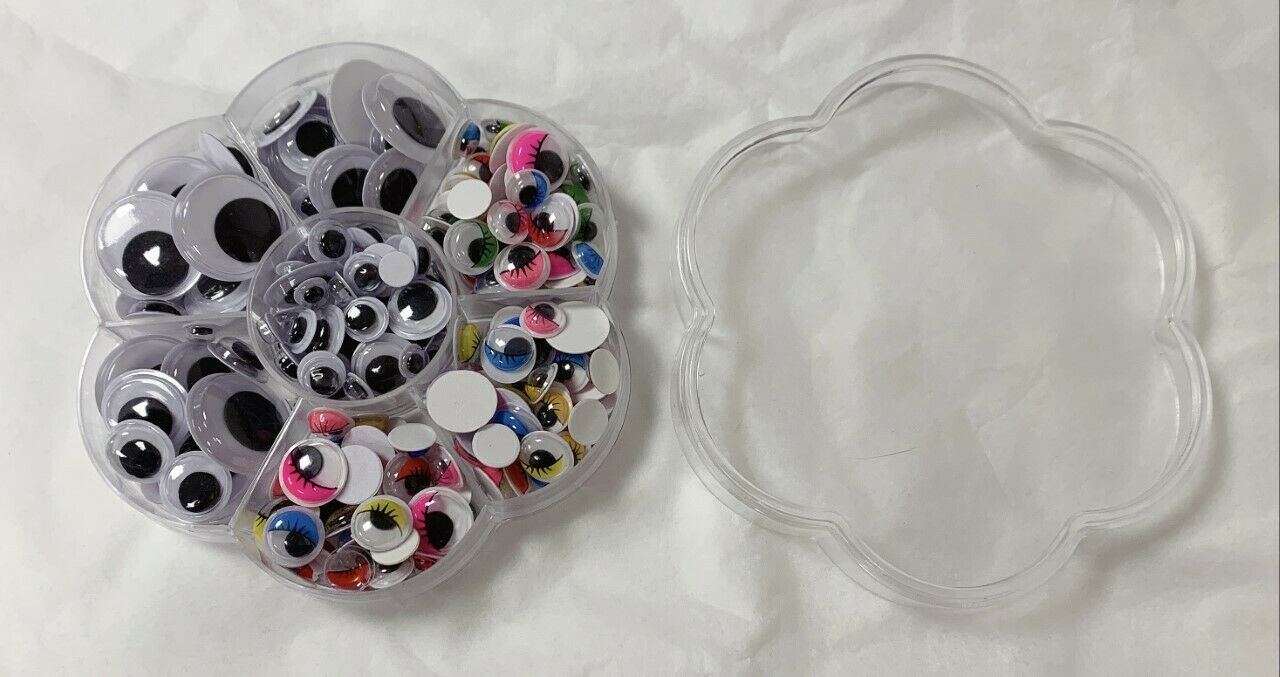 Kids Craft 200 Self Adhesive Stick on Googly Eyes - Assorted Sizes and Colours