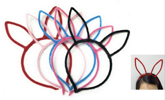 Easter Rabbit Bunny Ears Fancy Dress Costume Ear Headband Wire Hair Alice Band