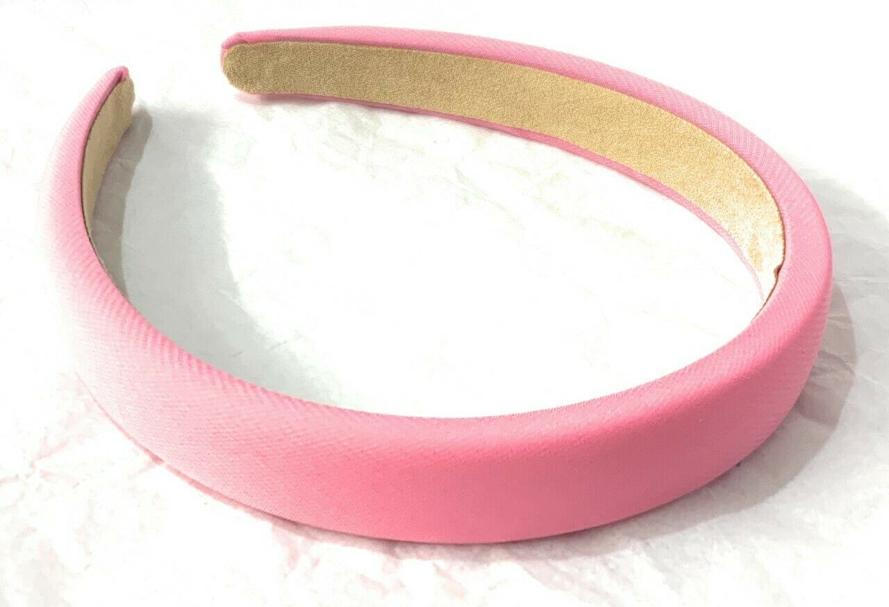 Plain RETRO Fabric Foam Thick ALICE BAND 20mm HEADBAND Hair Band Accessories UK