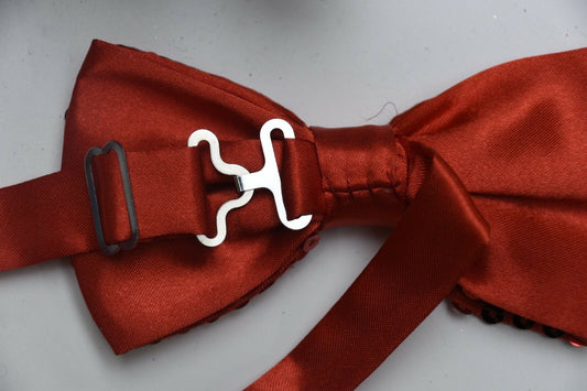 Sequin Satin Shiny Bow Tie Dickie Show Sparkly Fancy Dress Magic Mens Boys