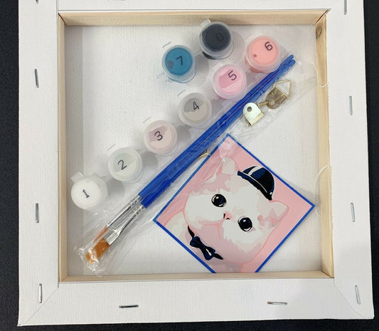 Framed Oil Painting Kit Paint By Numbers Children's Party DIY Craft Xmas Gift UK