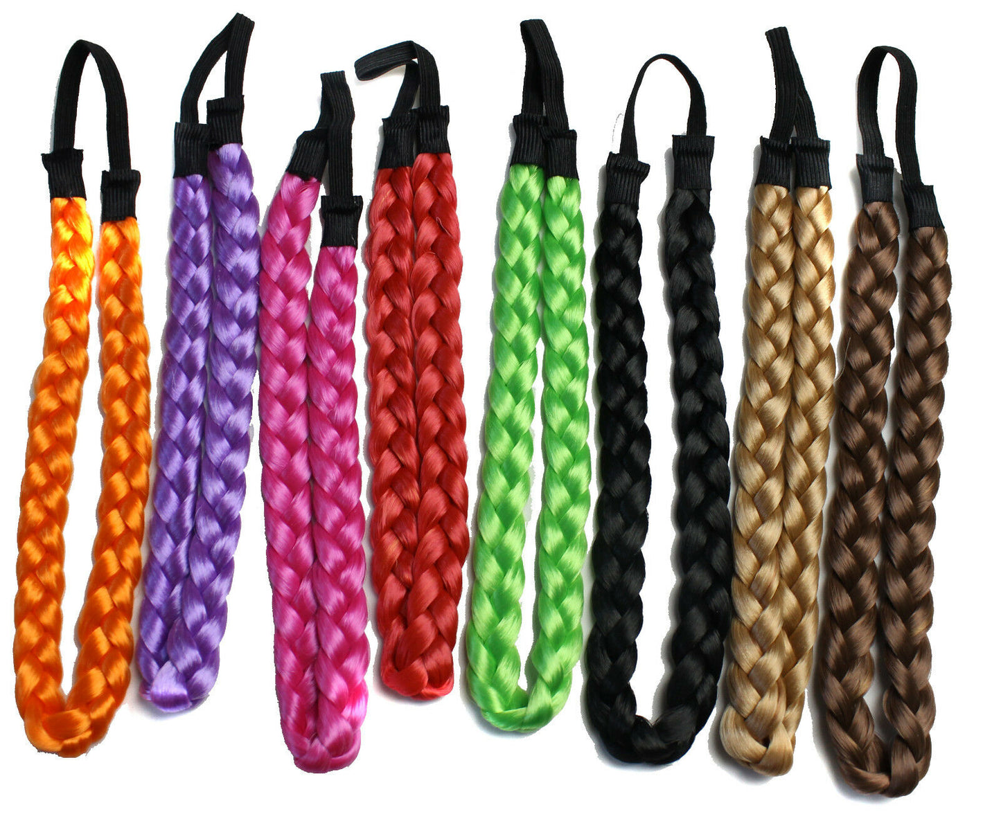 Girls Braided Hair band Synthetic Hair Plaited Plait Elastic Headband accessory
