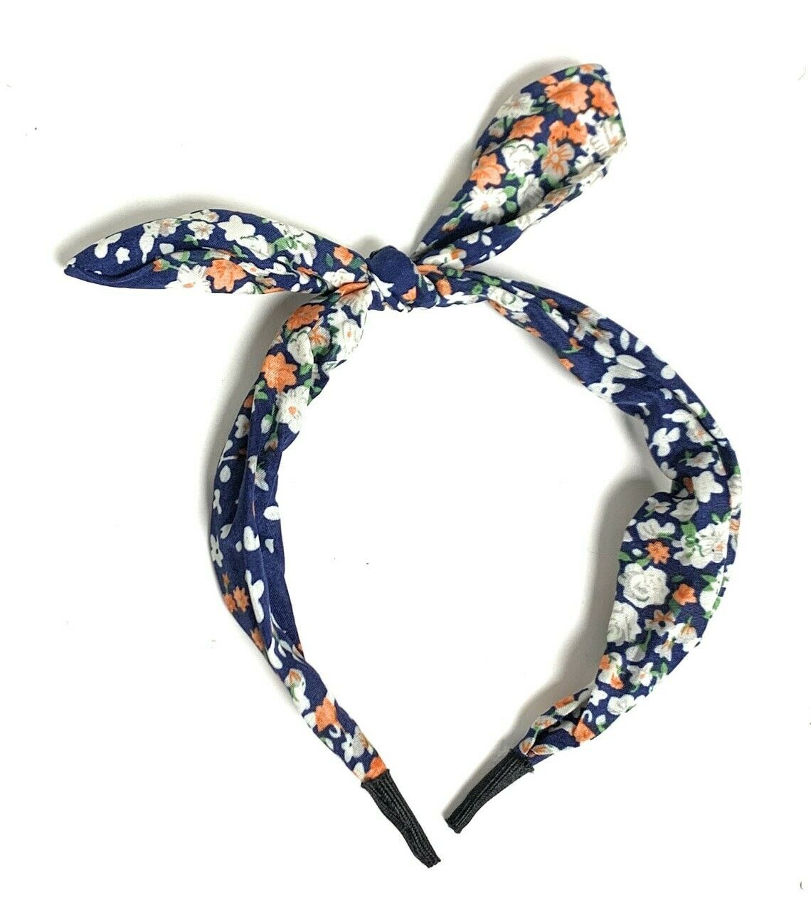 Vintage Wide Ribbon Bowknot Headband Hairband Bunny Ears Wire Bendy Bow Alice UK