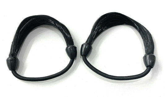 2 x Imitation Bun Hair Bobble Scrunchie Fake Straight Natural Hair Ponytail Gift