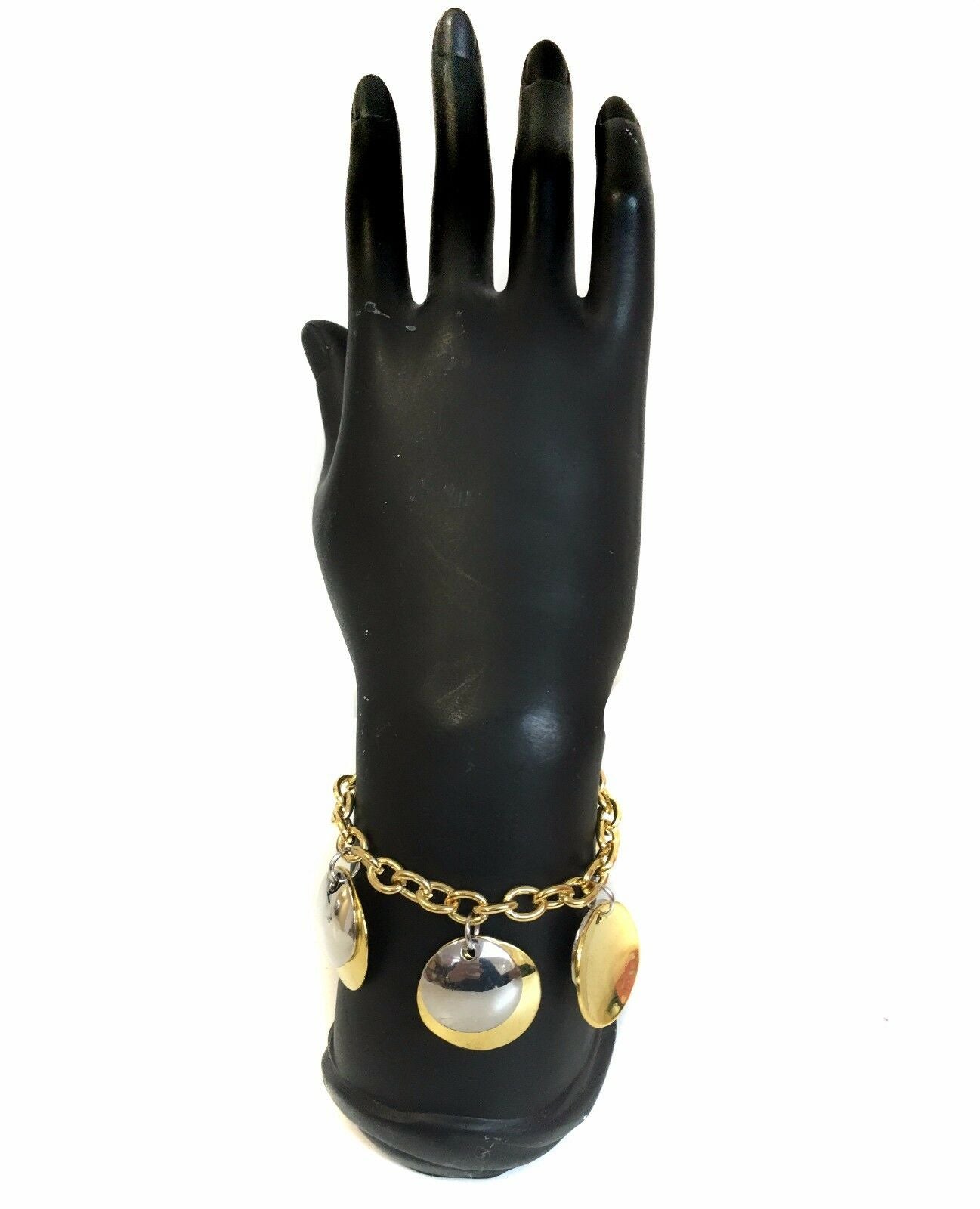 Womens Ladies Gold Chain Circle Fashion Jewellery Bracelet