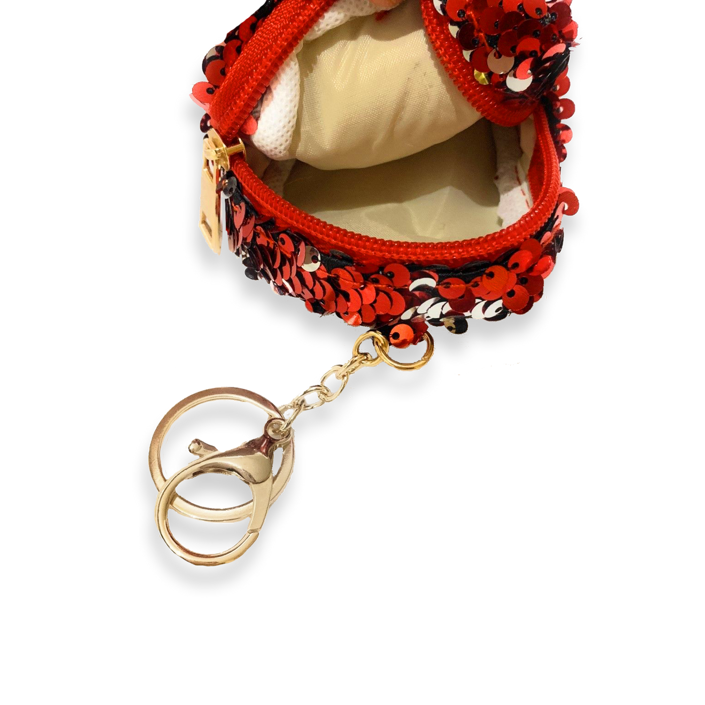 Sequin Red Unicorn Head Coin Purse Pouch Mini Backpack Bag Charm Keychain Wallet Girls UK