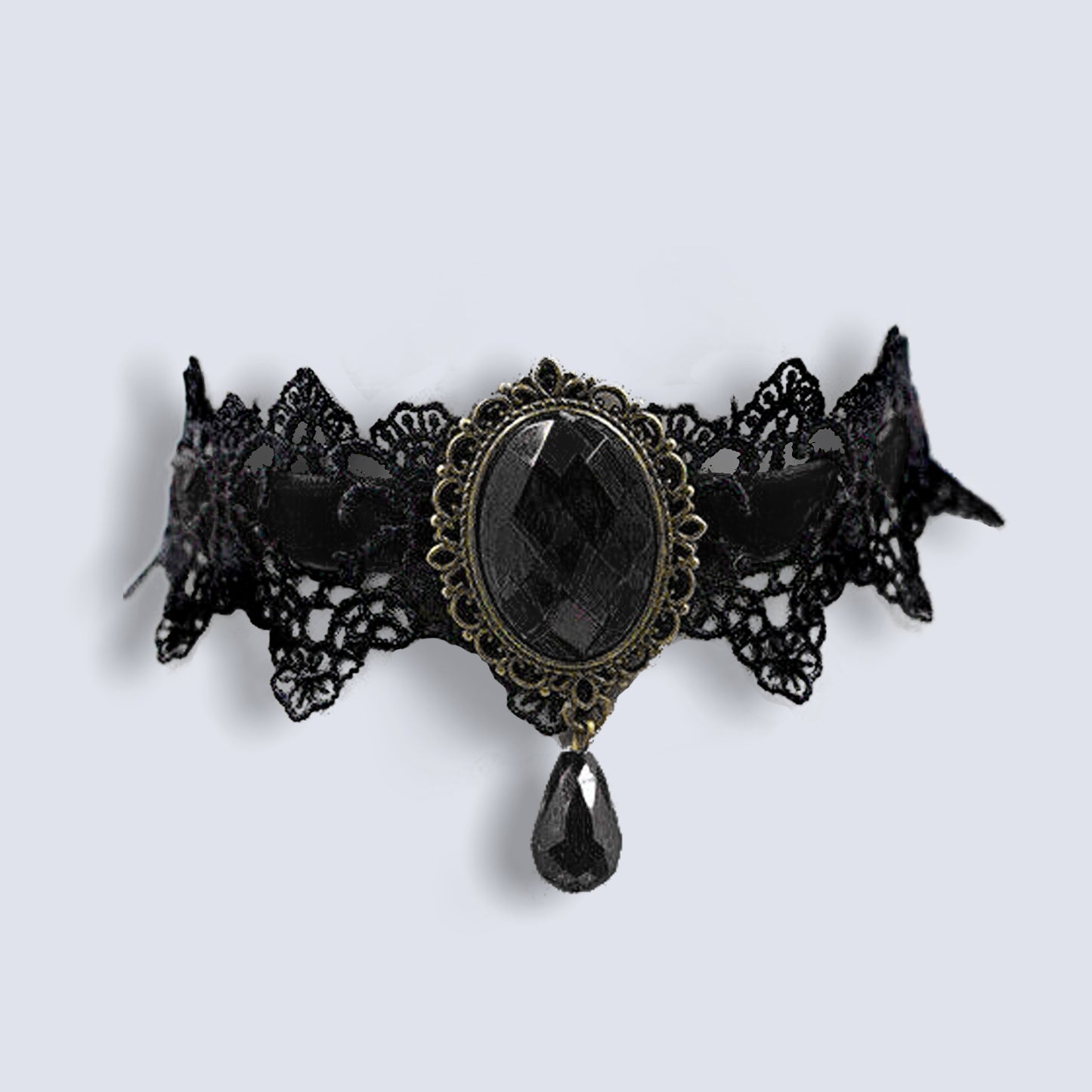 Gothic Black Lace Necklace Collar Choker Halloween Vintage Vampire