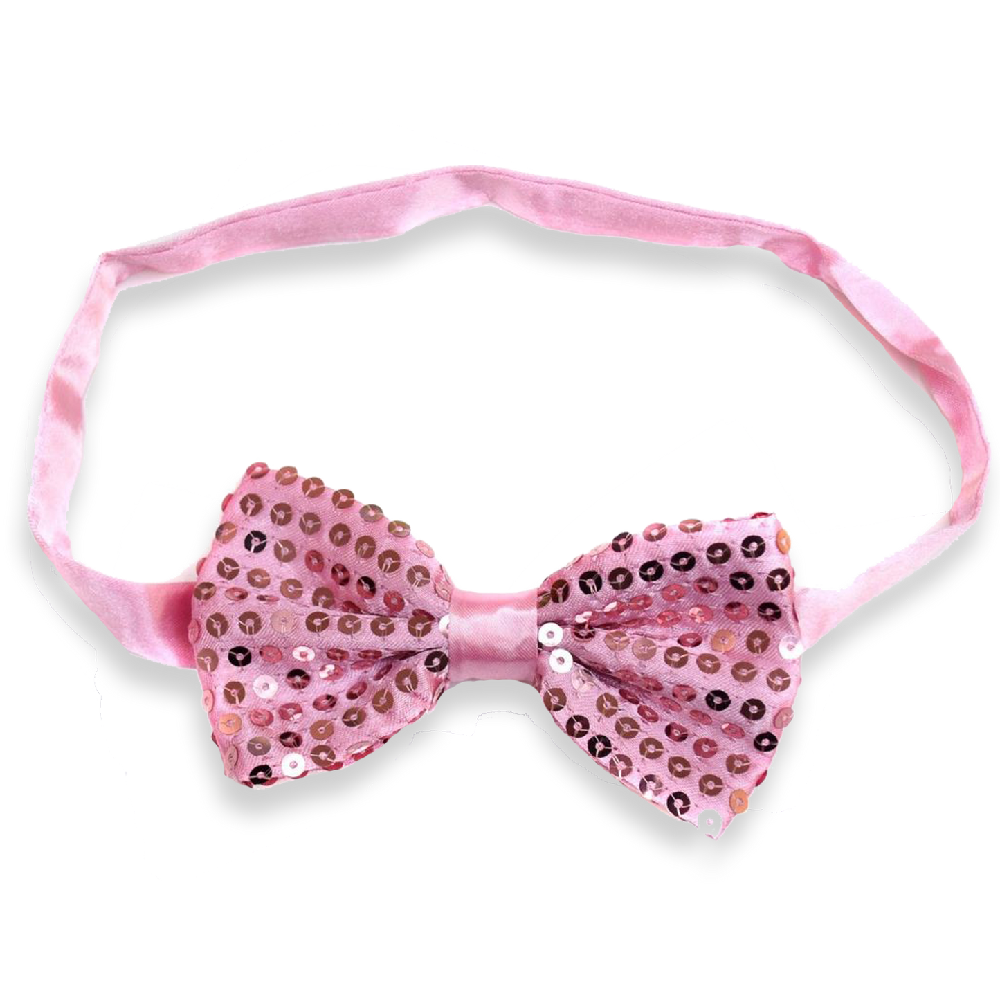 Sequin Satin Baby Pink Shiny Bow Tie Dickie Show Sparkly Fancy Dress Magic Mens Boys