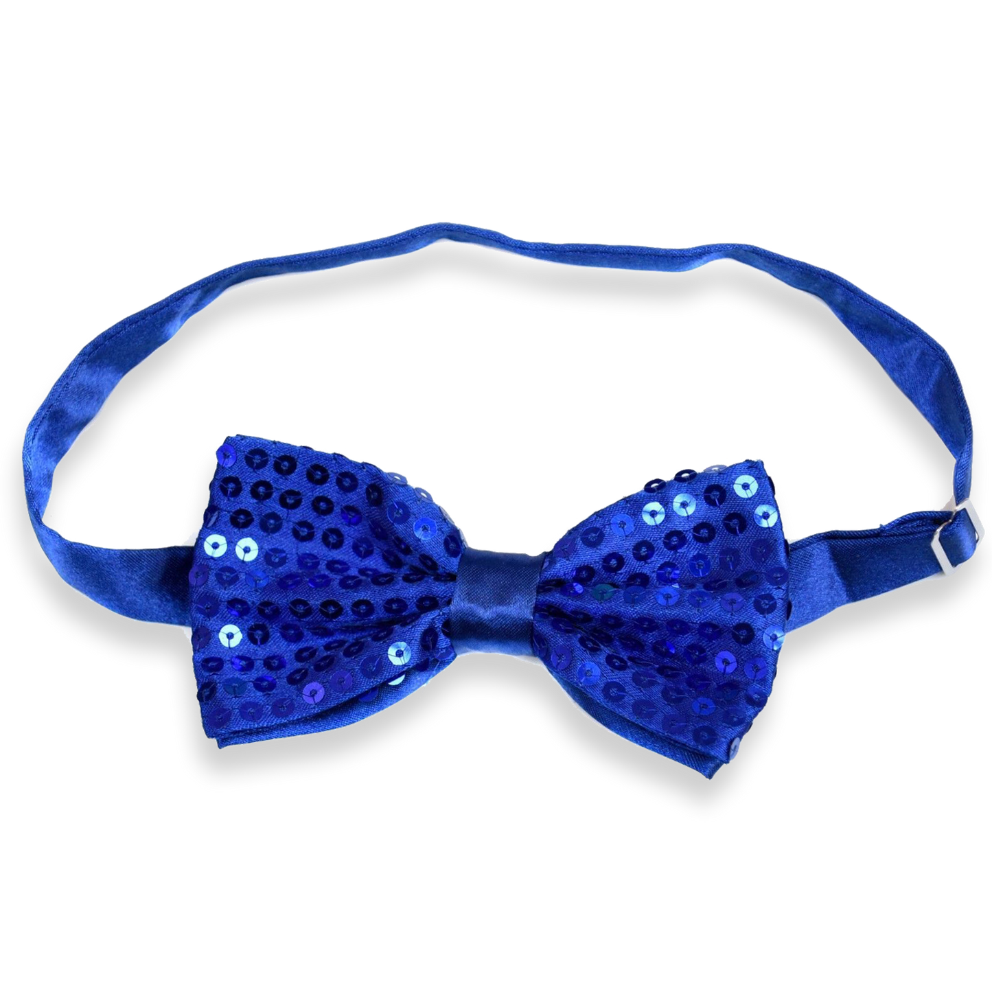 Sequin Satin Blue Shiny Bow Tie Dickie Show Sparkly Fancy Dress Magic Mens Boys