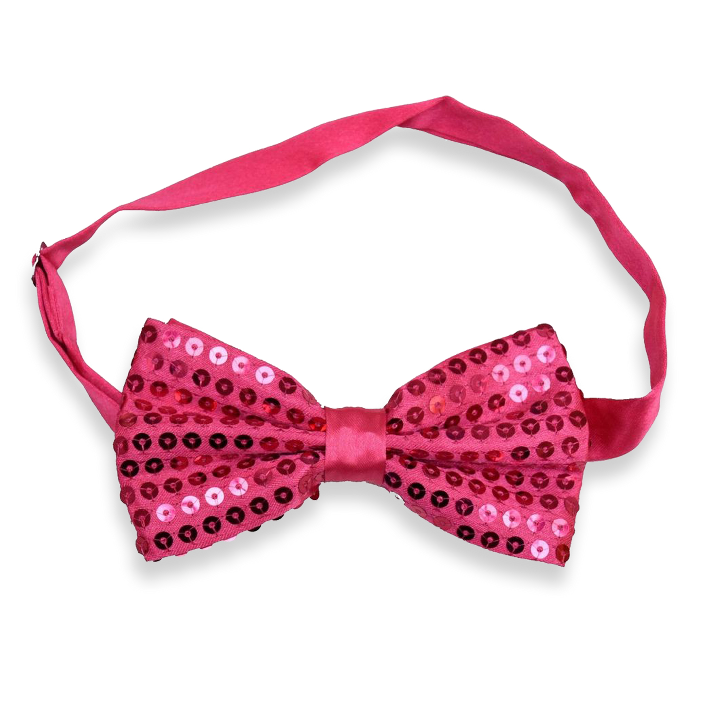 Sequin Satin Fuchsia Pink Shiny Bow Tie Dickie Show Sparkly Fancy Dress Magic Mens Boys