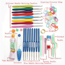 Load image into Gallery viewer, Crochet Set Handmade Wool Craft Tool Set Combination Bag Metal Aluminium Yarn Needle