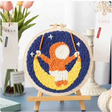 Load image into Gallery viewer, Poke Embroidery DIY Kit – Beginner Friendly Craft