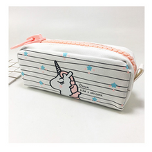 Load image into Gallery viewer, Unicorn Canvas Large Capacity Pencil Case