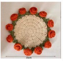 Load image into Gallery viewer, Rose Crochet Coaster Kit Craft