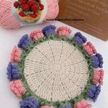 Load image into Gallery viewer, Rose Crochet Coaster Kit Craft