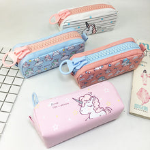 Load image into Gallery viewer, Unicorn Canvas Large Capacity Pencil Case