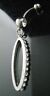 Load image into Gallery viewer, 316L Surgical Steel Dangle Crystal Hoop Navel Belly Bar