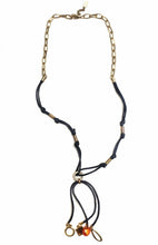 Load image into Gallery viewer, Boho Long Black Necklace Goth Fashion Costume Goth Halloween UK