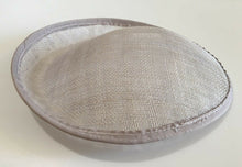 Load image into Gallery viewer, 20cm Round Sinamay Dipped Disc Fascinator Base Hat Millinery DIY Supply UK