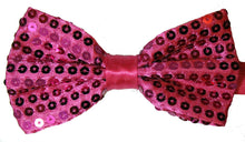 Load image into Gallery viewer, Classic SATIN SEQUIN Dickie Bow Tie Fancy Dress Party Pretied Wrap Around