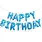 Reusable 16" Happy Birthday Banner Foil Balloon Bunting Self Inflating Balloons