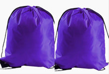 Load image into Gallery viewer, 2 x School Drawstring Bag Sport Gym Swim PE Dance Sports Book Ballet Waterproof
